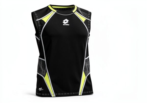 Lotto Muskelshirt Herren nano dry tech Schwarz Multisport-0