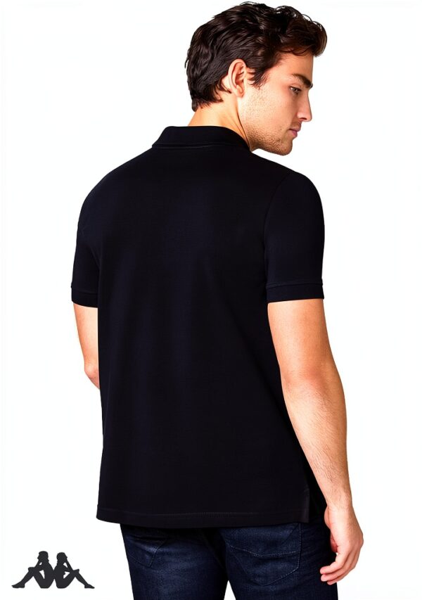 Kappa Herren Poloshirt 2er Set Baumwolle Fit – Weiß Blau Schwarz-4