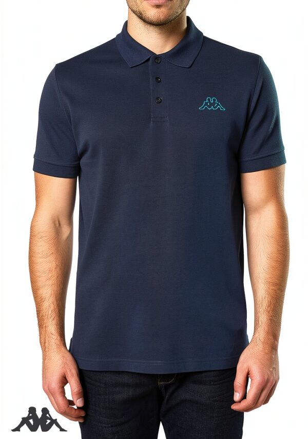 Kappa Herren Poloshirt 2er Set Blau Größe L-XXL – Baumwolle Pique-5