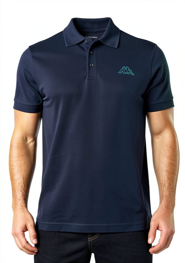 Kappa Herren Poloshirt 2er Set Blau Größe L-XXL – Baumwolle Pique-0