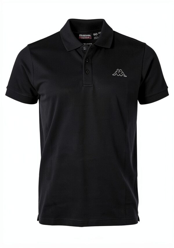 Kappa Herren Poloshirt 2er Set Baumwolle Fit – Weiß Blau Schwarz-0