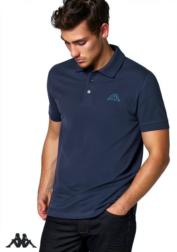 Kappa Herren Poloshirt 2er Set Blau Größe L-XXL – Baumwolle Pique-6