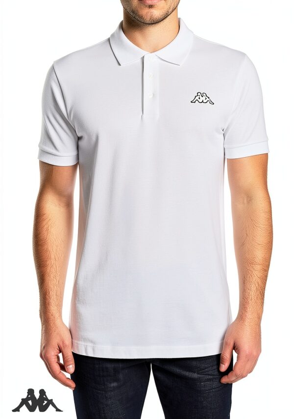 Kappa Herren Poloshirt 2er Set Basic Baumwolle Weiß L-2