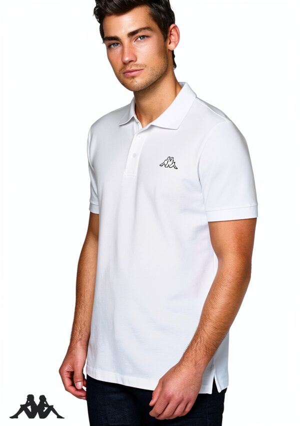 Kappa Herren Poloshirt 2er Set Basic Baumwolle Weiß L-6