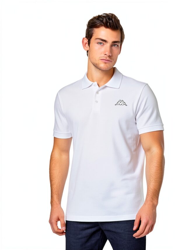 Kappa Herren Poloshirt 2er Set Basic Baumwolle Weiß L-3