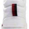 Lotto Mid-Cut Sneaker Weiß Rot Damen Komfort Mesh Größe 37 EU-2