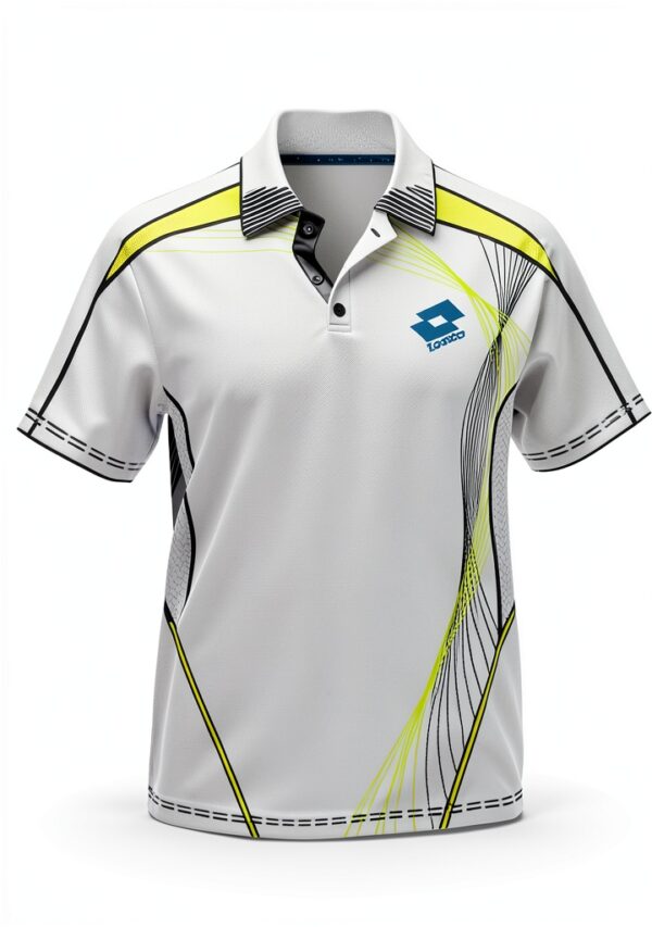 Lotto Herren Polo L8650 Weiß Shaped Fit Größe L XL-0