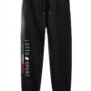 MICADAN Unisex Trainingshose Schwarz Größe L 100% Baumwolle Premium-0