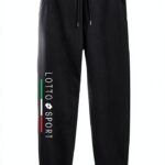 MICADAN Unisex Trainingshose Schwarz Größe L 100% Baumwolle Premium-0
