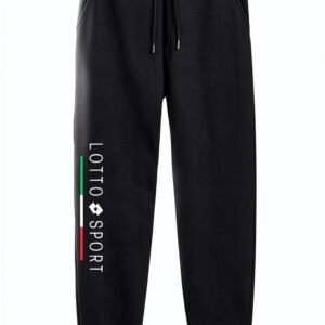 MICADAN Unisex Trainingshose Schwarz Größe L 100% Baumwolle Premium-0