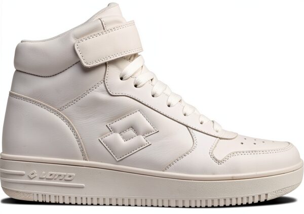 Lotto Midcut Sneaker Unisex Weiß Größe 36-46 Monochrom Design-0
