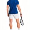 Lotto Herren Tennis-Shorts All Black Größe S Elastischer Bund-3