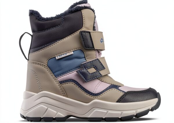 Lotto Kinder Trekkingstiefel Unisex Grau Midblue Wasserdicht-0