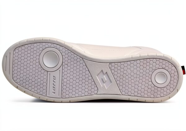Lotto Mid-Cut Sneaker Weiß Rot Damen Komfort Mesh Größe 37 EU-3