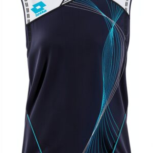 Lotto Muscelshirt Herren T-Shirt L8643 Schwarzblau Größe L Shaped Fit-0