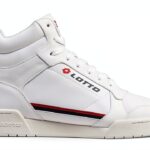 Lotto Mid-Cut Sneaker Weiß Rot Damen Komfort Mesh Größe 37 EU-0