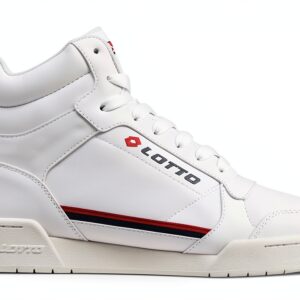 Lotto Mid-Cut Sneaker Weiß Rot Damen Komfort Mesh Größe 37 EU-0