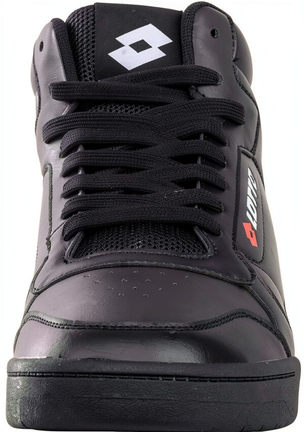 Lotto Mid-Cut Sneaker Weiß-Rot, Mesh-Zunge, gepolsterte Schaftkante-1