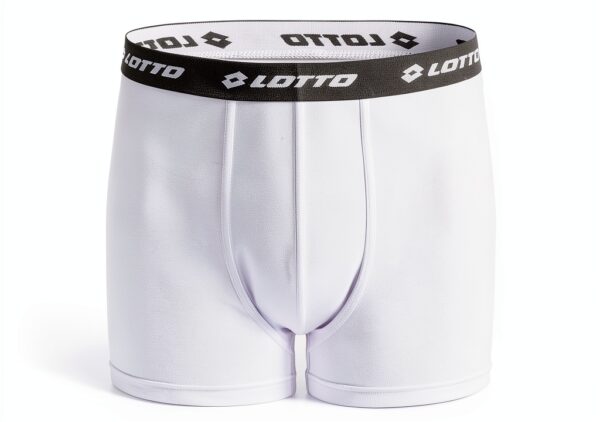 Lotto 1124030 Herren Boxershorts 3er Pack Baumwollmix Caviar und Weiß-1