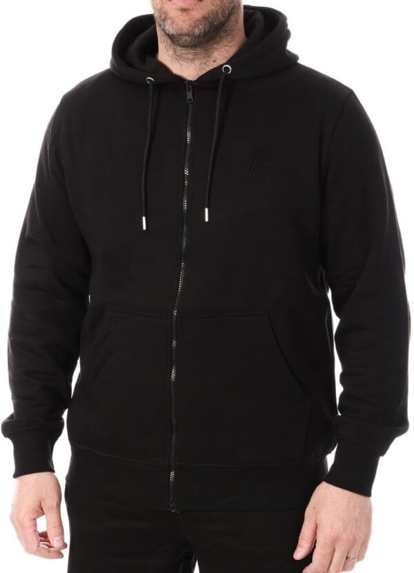Lotto Sweatshirt mit Reißverschluss, Schwarz, Herren LT23-0
