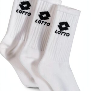Lotto Unisex Socken 3er Pack – Caviar & Weiß, hoher Tragekomfort-0