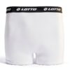 Lotto 1124030 Herren Boxershorts 3er Pack Baumwollmix Caviar und Weiß-3