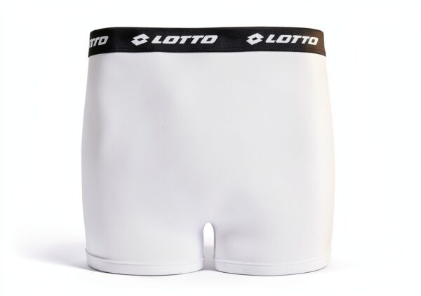 Lotto 1124030 Herren Boxershorts 3er Pack Baumwollmix Caviar und Weiß-3