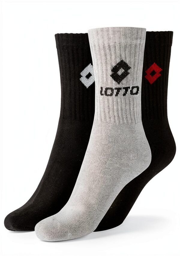 Lotto Tennis Sportsocken atmungsaktive Baumwolle OEKO‑TEX Größe 39‑42-0