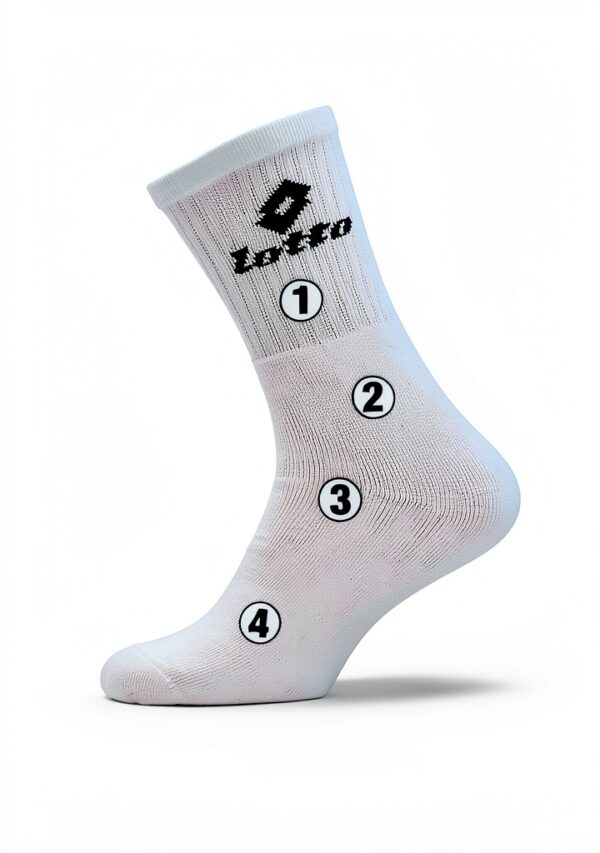 Lotto x8 Herren Socken weiß - Sportsocken für Tennis und Running-3