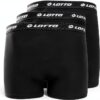 Lotto Boxershorts Herren 3er Pack Retro, Caviar und Weiß, Regular Fit-2