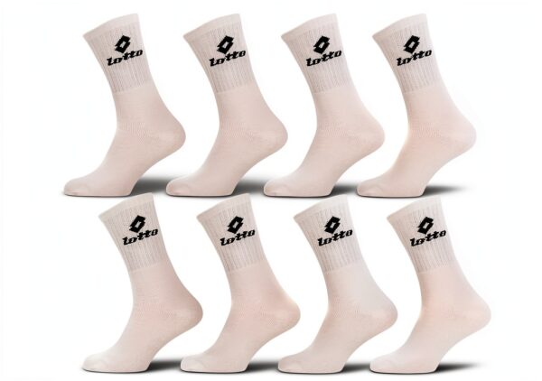 Lotto x8 Herren Socken weiß - Sportsocken für Tennis und Running-0